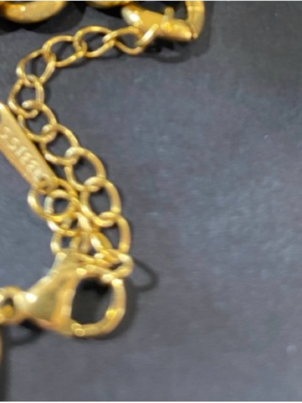 Flat Rectangular & Chain Link Bracelet - Picture 4 of 4